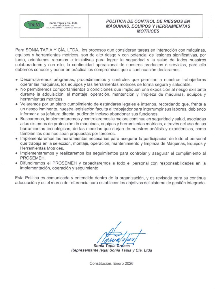 2026 POLITICA RIESGOS EQUIPOS