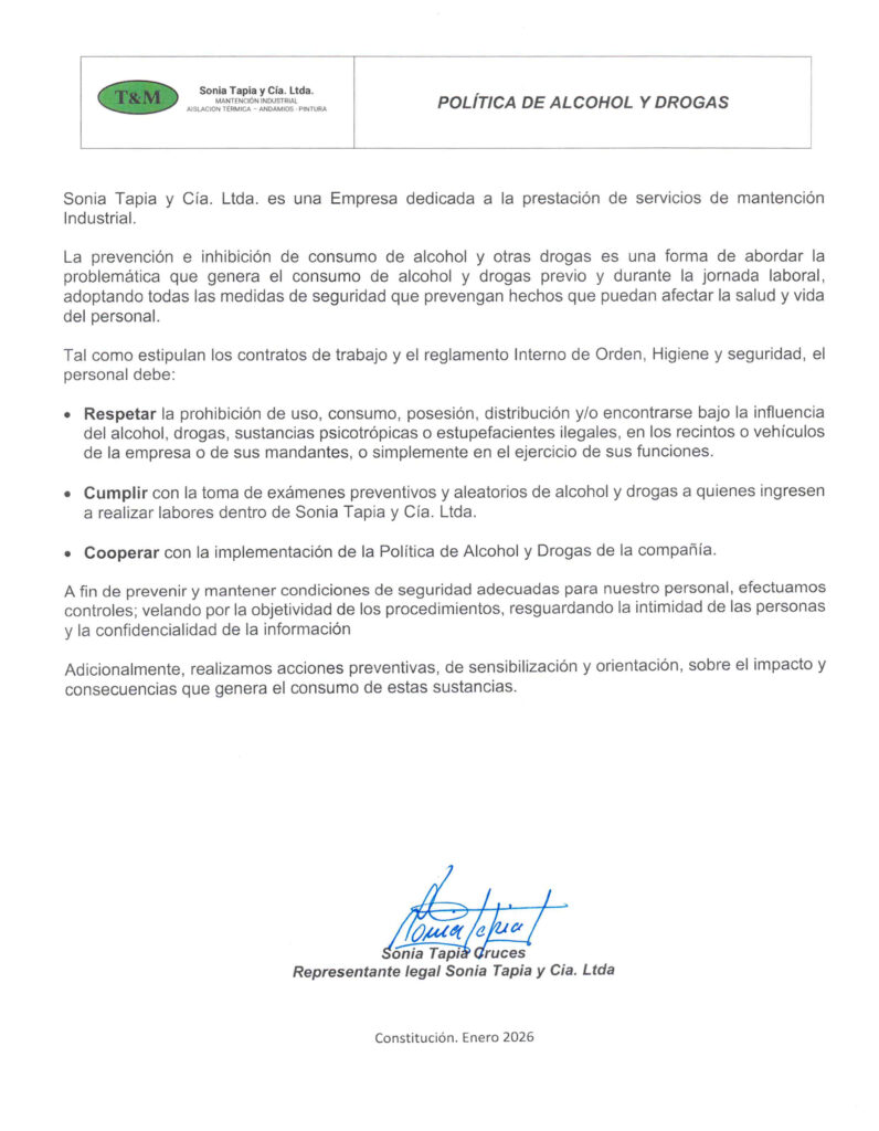 2026 POLITICA ALCOHOL Y DROGAS
